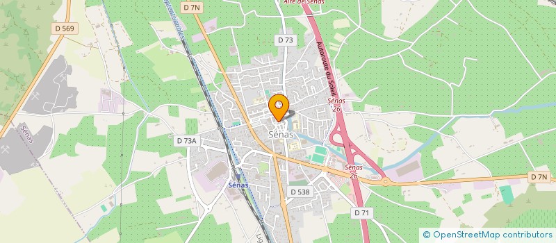 localisation de l'entreprise SCI LA FONTAINE  SENAS