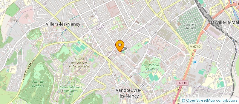 localisation de l'entreprise SCI LA FONTAINE  VANDUVRE-LES-NANCY