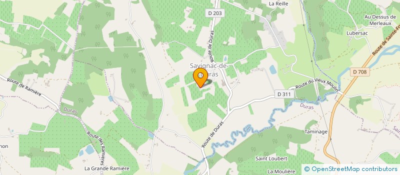 localisation de l'entreprise SCI LA FONTAINE  SAVIGNAC-DE-DURAS