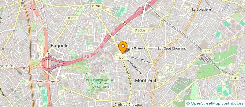 localisation de l'entreprise SCI LA FONTAINE à MONTREUIL