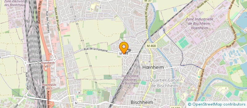 localisation de l'entreprise SCI LA FONTAINE  HNHEIM