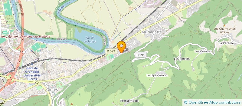 localisation de l'entreprise SCI LA FONTAINE  GIERES