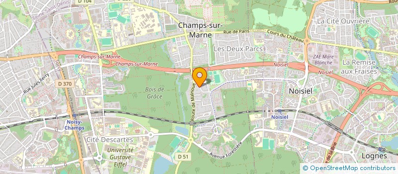 localisation de l'entreprise SCI LA FONTAINE  CHAMPS-SUR-MARNE