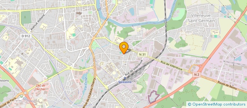 localisation de l'entreprise SCI LA FONTAINE à SOISSONS