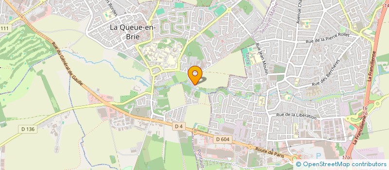 localisation de l'entreprise SCI LA FONTAINE  LA QUEUE-EN-BRIE