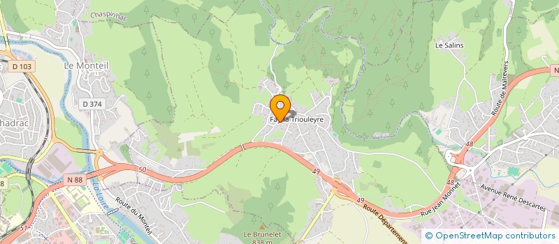 localisation de l'entreprise SCI LA FONTAINE  BLAVOZY