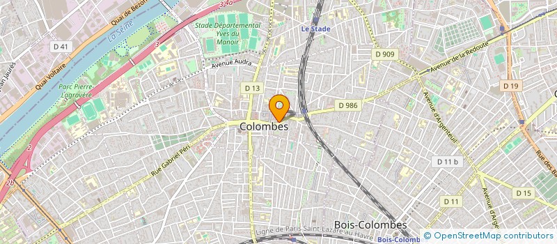 localisation de l'entreprise SCI LA FONTAINE à COLOMBES