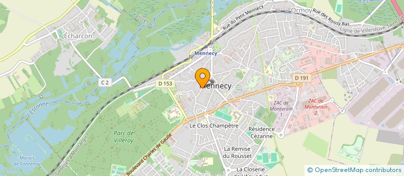 localisation de l'entreprise SCI LA FONTAINE à MENNECY