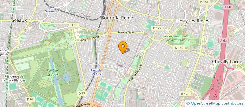 localisation de l'entreprise SCI LA FONTAINE à BOURG-LA-REINE