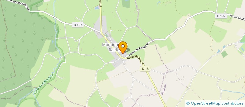 localisation de l'entreprise SCI LA FONTAINE  MONTIGNE-LES-RAIRIES