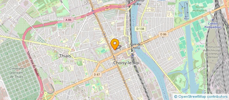 localisation de l'entreprise SCI LA FONTAINE AU ROI  CHOISY-LE-ROI