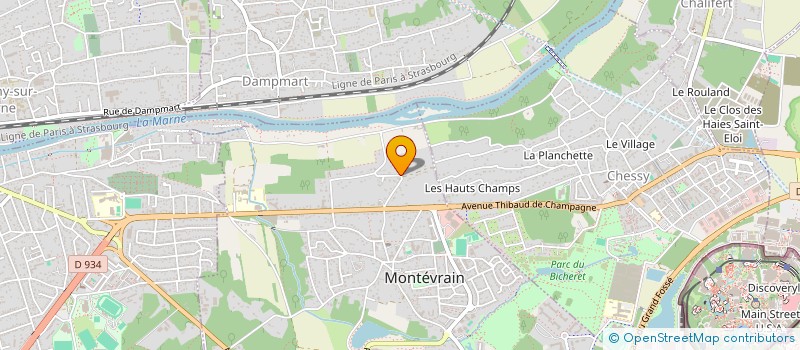 localisation de l'entreprise SCI LA FONTAINE AU ROY  CHELLES