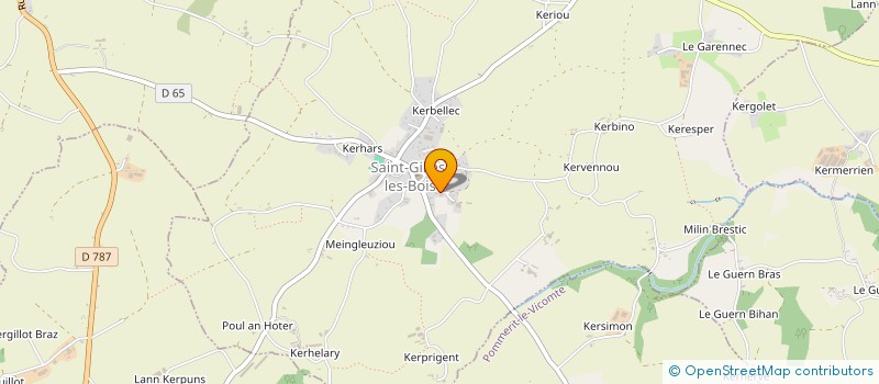 localisation de l'entreprise SCI LA FONTAINE BLANCHE  SAINT-GILLES-LES-BOIS