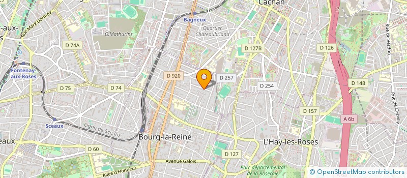 localisation de l'entreprise SCI LA FONTAINE BLEUE à BOURG-LA-REINE