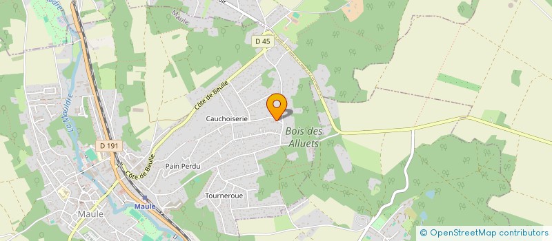 localisation de l'entreprise SCI LA FONTAINE DE VOSNE  MAULE