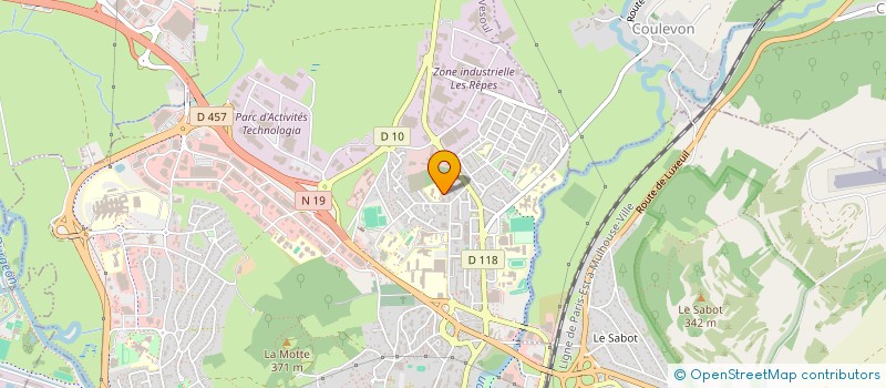 localisation de l'entreprise SCI LA FONTAINE DU BAS  VESOUL