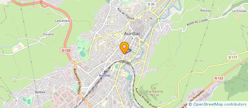 localisation de l'entreprise SCI LA FONTAINE DU VIADUC à AURILLAC