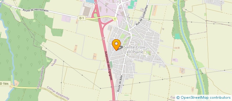 localisation de l'entreprise SCI LA FONTAINE DU VIGNOBLE  SAINTE-CROIX-EN-PLAINE