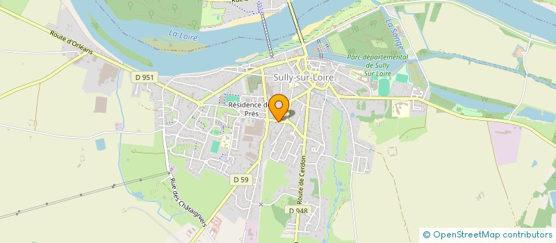localisation de l'entreprise SCI LA FONTAINE FLEURY à SULLY-SUR-LOIRE