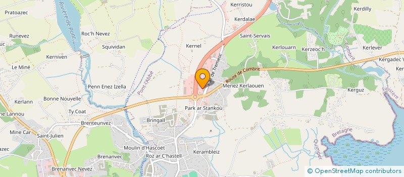 localisation de l'entreprise SCI LA FONTAINE MAUGEIN  PONT-L'ABBE