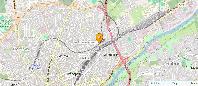 localisation de l'entreprise SCI LA FONTANA à LIMOGES