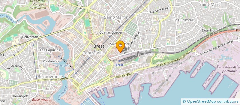 localisation de l'entreprise SCI LA FONTANA  BREST