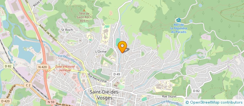 localisation de l'entreprise SCI LA FONTENELLE à SAINT-DIE-DES-VOSGES