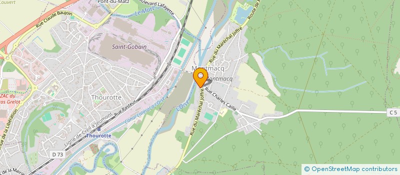 localisation de l'entreprise SCI LA FONTENELLE 32  MONTMACQ