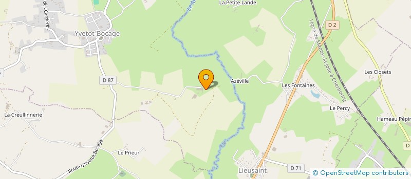 localisation de l'entreprise SCI LA FONTENELLE  YVETOT-BOCAGE