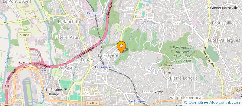 localisation de l'entreprise SCI LA FORCERIE à CANNES