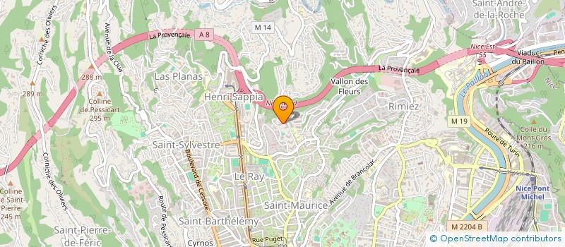 localisation de l'entreprise SCI LA FOREST à NICE
