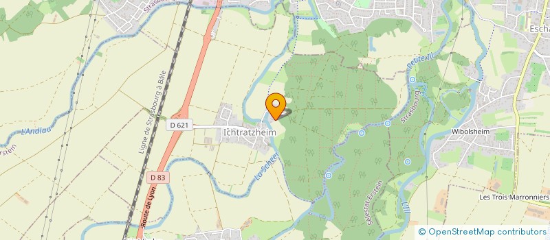localisation de l'entreprise SCI LA FORESTIERE  ICHTRATZHEIM