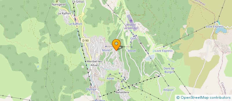 localisation de l'entreprise SCI LA FORET à LES ALLUES