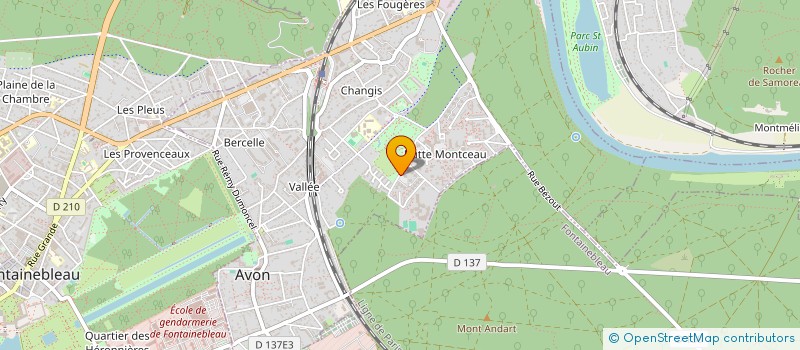 localisation de l'entreprise SCI LA FORET  AVON