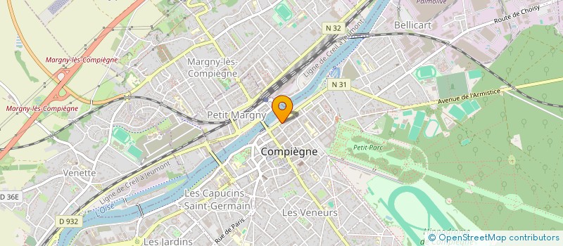 localisation de l'entreprise SCI LA FORET  COMPIEGNE