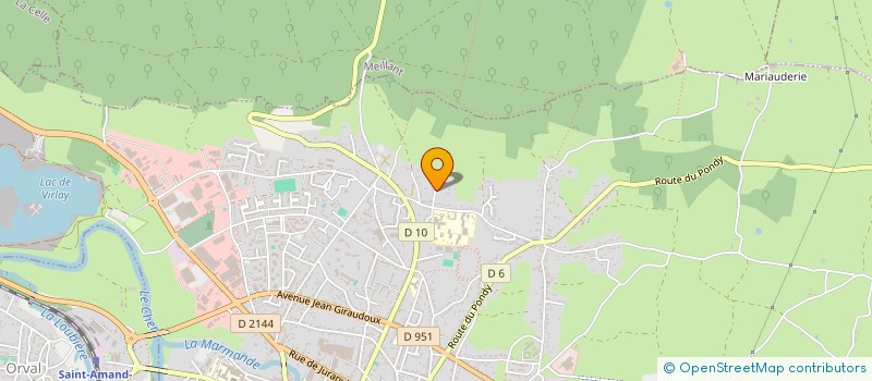 localisation de l'entreprise SCI LA FORET  SAINT-AMAND-MONTROND