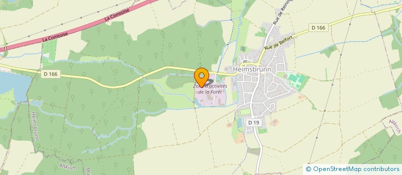 localisation de l'entreprise SCI LA FORET  HEIMSBRUNN
