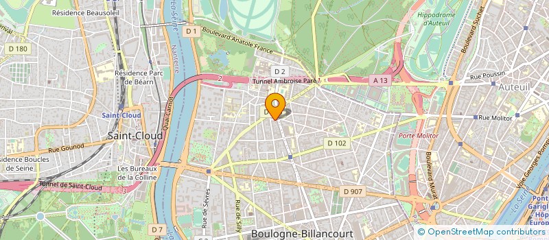 localisation de l'entreprise SCI LA FORET à BOULOGNE-BILLANCOURT
