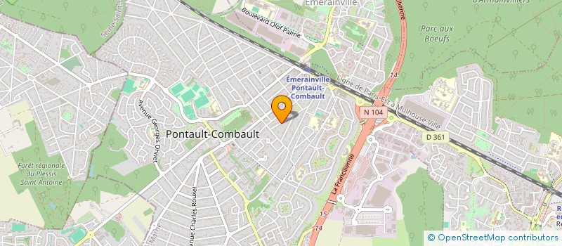 localisation de l'entreprise SCI LA FORET à PONTAULT-COMBAULT