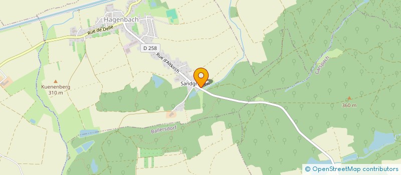 localisation de l'entreprise SCI LA FORET  HAGENBACH