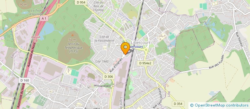 localisation de l'entreprise SCI LA FORET  LIBERCOURT