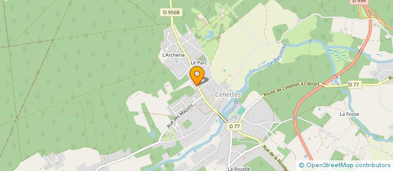 localisation de l'entreprise SCI LA FORET à CELLETTES