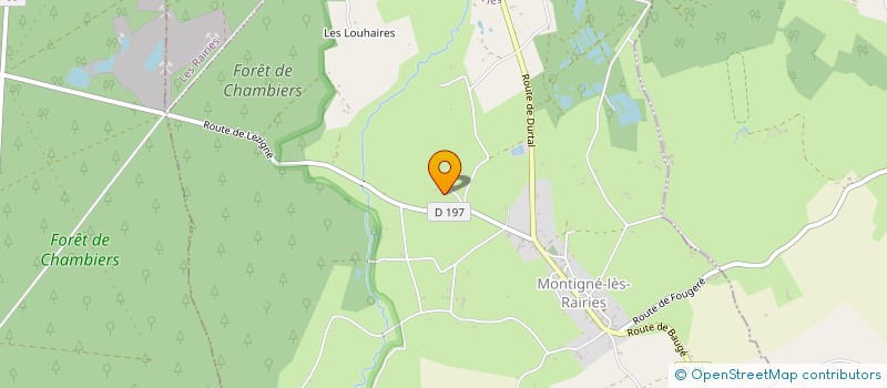 localisation de l'entreprise SCI LA FORET  MONTIGNE-LES-RAIRIES