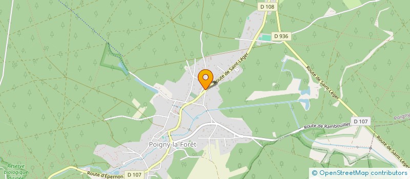 localisation de l'entreprise SCI LA FORET  POIGNY-LA-FORET