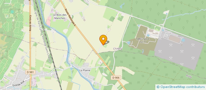 localisation de l'entreprise SCI LA FORET  CHAGNY