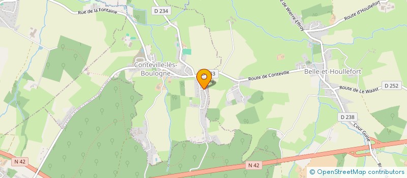 localisation de l'entreprise SCI LA FORET  CONTEVILLE-LES-BOULOGNE