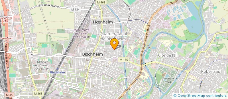 localisation de l'entreprise SCI LA FORET  BISCHHEIM