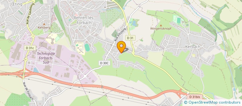 localisation de l'entreprise SCI LA FORET  BOUSBACH