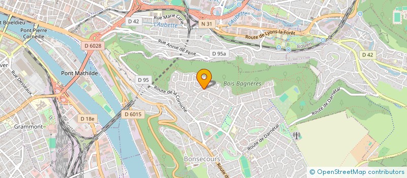 localisation de l'entreprise SCI LA FORET D ABONDANT  BONSECOURS