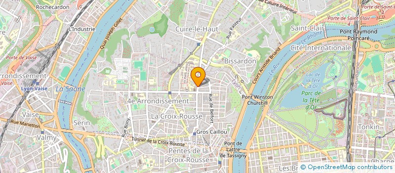 localisation de l'entreprise SCI LA FORET DE FANGORN  LYON